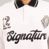 Camiseta Polo Oversize Signature White