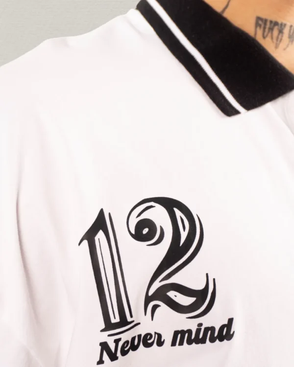 Camiseta Polo Oversize Signature White