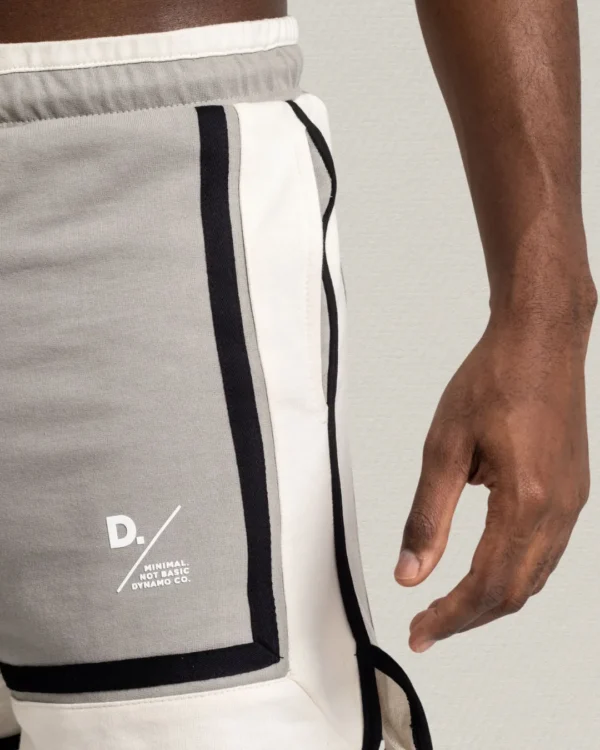 Pantaloneta Basket Grey & White