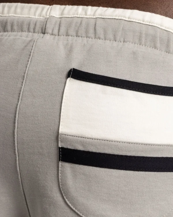 Pantaloneta Basket Grey & White