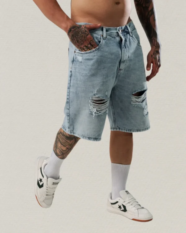 bermudas Bermuda Rotos Denim