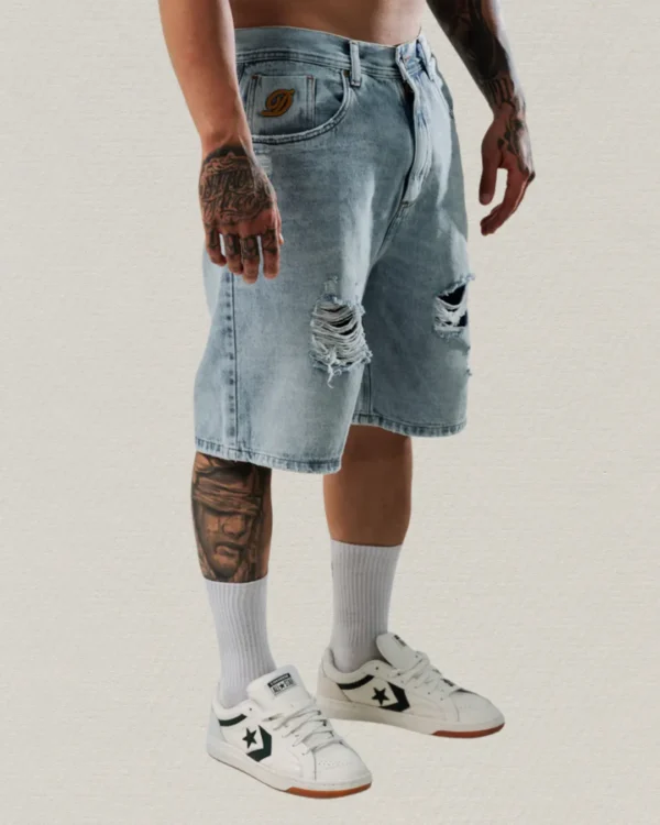 bermudas Bermuda Rotos Denim