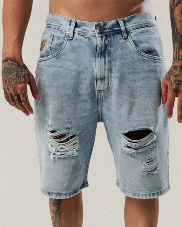 bermudas Bermuda Rotos Denim